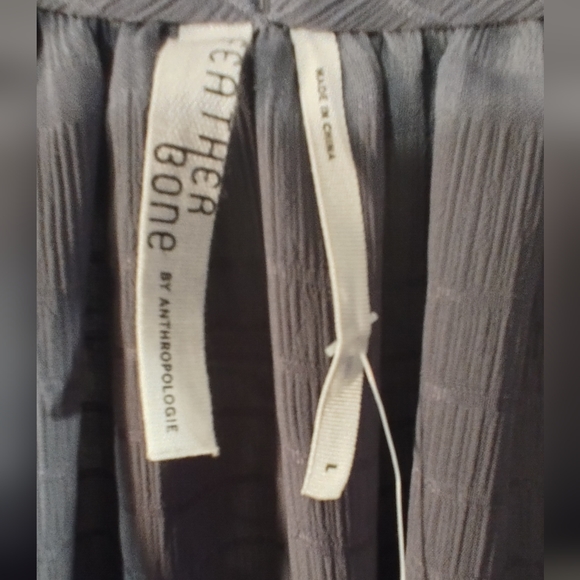 Feather Bone Anthropologie Blouse Marietta High Neck L - Picture 3 of 12